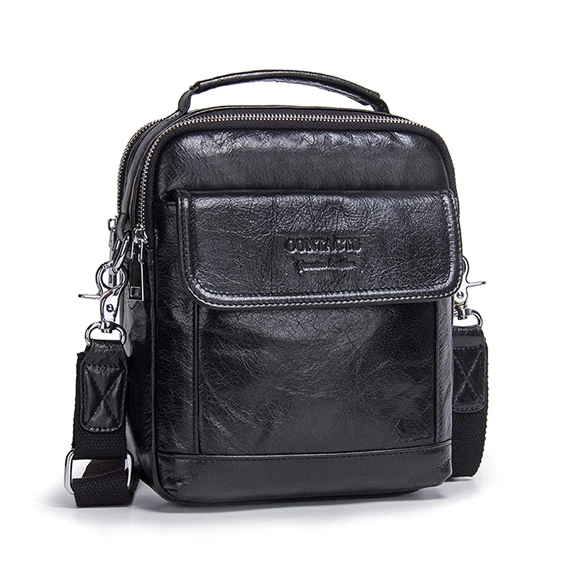 

AUAU-Contact'S Shoulder Bag Messenger Bag Leather Handbag Casual Messenger Bag Leather Business Briefcase