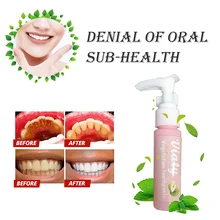 Пищевая Сода Viaty зубная паста удаление пятен зубы борьба кровотечение десны Отбеливание чистка Гигиена Уход за полостью рта фруктовый вкус зубная паста