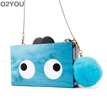 Новинка года; сезон весна-лето; вечерние сумки для отдыха с голубыми жемчужинами и белыми глазами; акриловые сумки на плечо; маленькие пляжные сумки; Bolsa Feminina