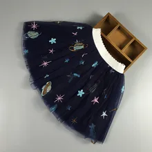 Новые модные юбки на весну и лето Юбки для девочек 2-8 лет кружевные юбки-пачки со звездами