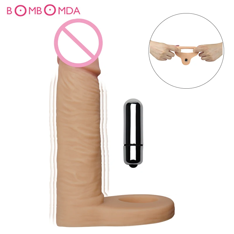 Вибраторы кольцо пениса с ремешком G Spot Анальный стимуляции вагинальный массажный фаллоимитатор вибратор взрослых Секс игрушки для женщин
