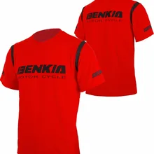 Benkia мотоцикла футболка летние мужские мотобайк всадник Tee Рубашка с короткими рукавами Мотокросс байкер футболка с круглым вырезом спортивный модный принт рубашка