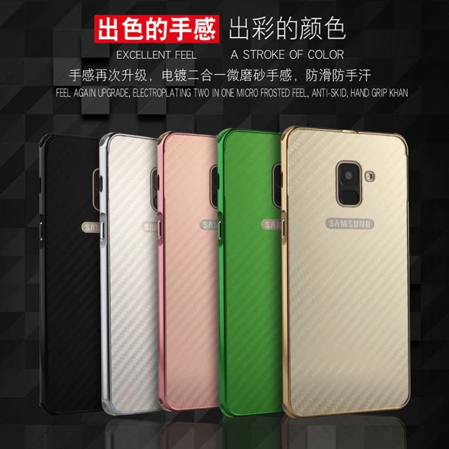 Роскошный чехол для крышки samsung Galaxy A8 плюс чехол Coque samsung A8 Чехлы Алюминий рамки металлическая задняя крышка для Galaxy A 8 A8