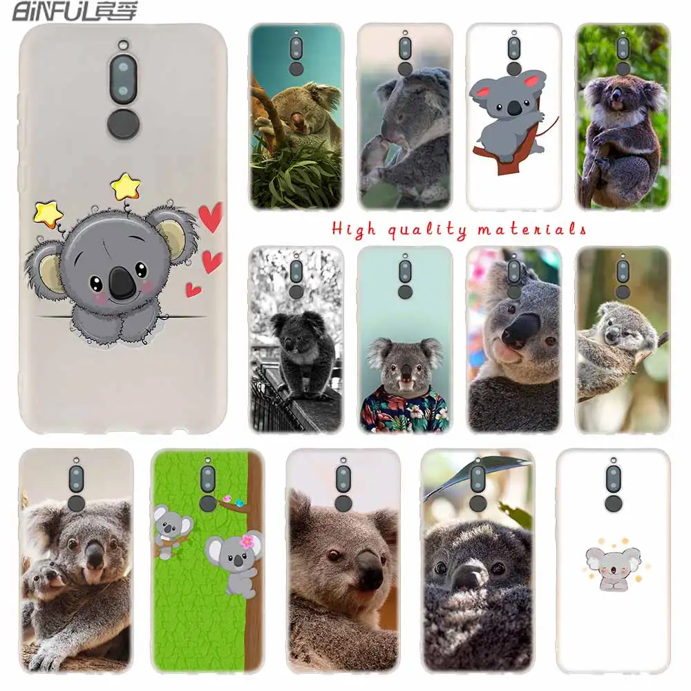 

Soft Silicone Case For Huawei Mate 10 Lite 10 20 Lite Pro 20X S Y5 2017 Y9 2018 2019 NOVA 3 3i 4 Y7 Cute koala bear