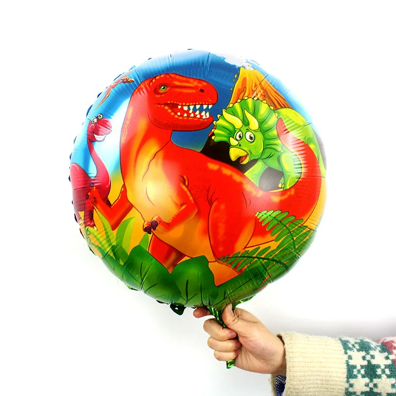 12 шт./лот 18 дюймов динозавр вечерние воздушный шар из фольги hleium globos baby shower мальчик украшения Парк Юрского периода воздушные шары ко дню рождения