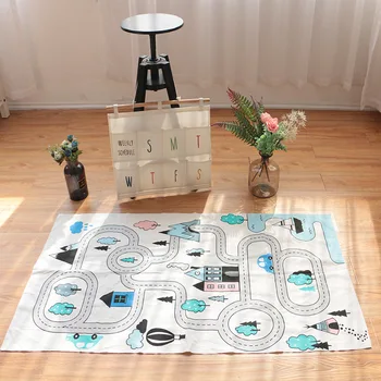 

Baby Games Mat Forest printed Babies Canvas Games Carpet Nordic Style Kids Room Decoration Children Toys Floor Mat Crawling Rugs