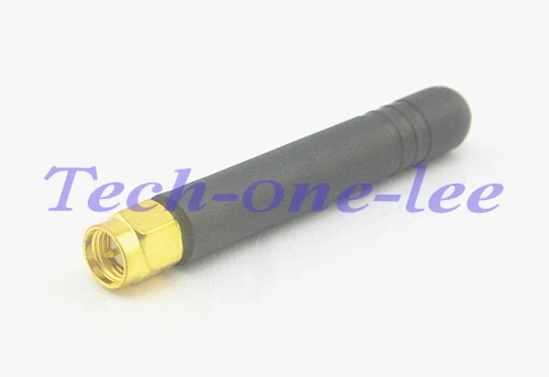 5 piece lot 433MHZ rubber 2 3dbi gains 433 mhz antenna with SMA male plug straight 2