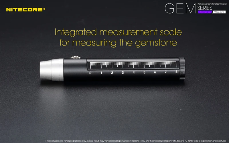 Nitecore GEM SERIES Professional Gemstone Identification Flashlight with Ultraviolet Light  White Light (19)