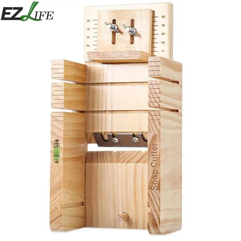 

Wooden Soap Cutter Box Suit Moulds Pine Material Resin Soap Mold Fondant Handmade DIY Soap Making Cutting Tools Wooden Soap Mold