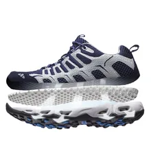 Новинка; сезон весна-лето; водонепроницаемая обувь; Мужские дышащие Спортивные кроссовки; мужская пляжная женская спортивная обувь из сетчатого материала; Водонепроницаемая мужская обувь