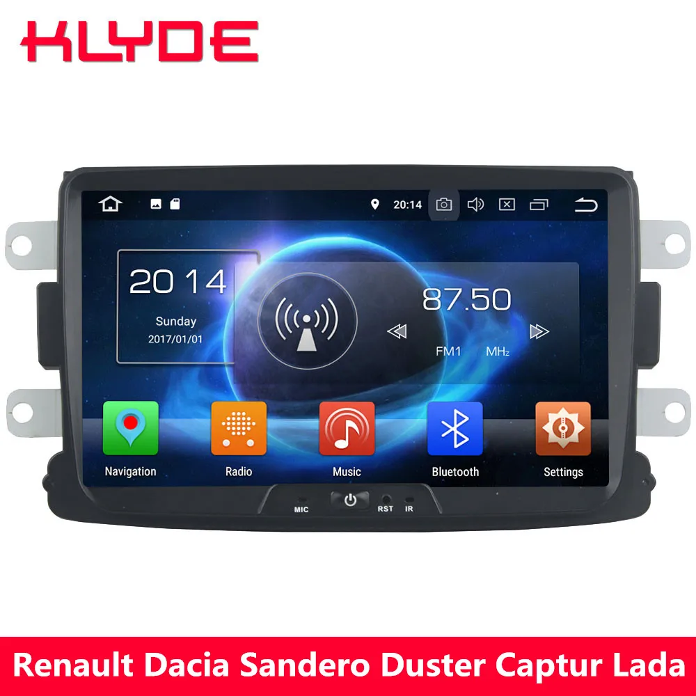 

KLYDE Octa Core 4G Android 8.0 4GB RAM 32GB ROM Car DVD Player Radio For Renault Duster Dacia Lada Sandero Captur Xray 2 Logan 2