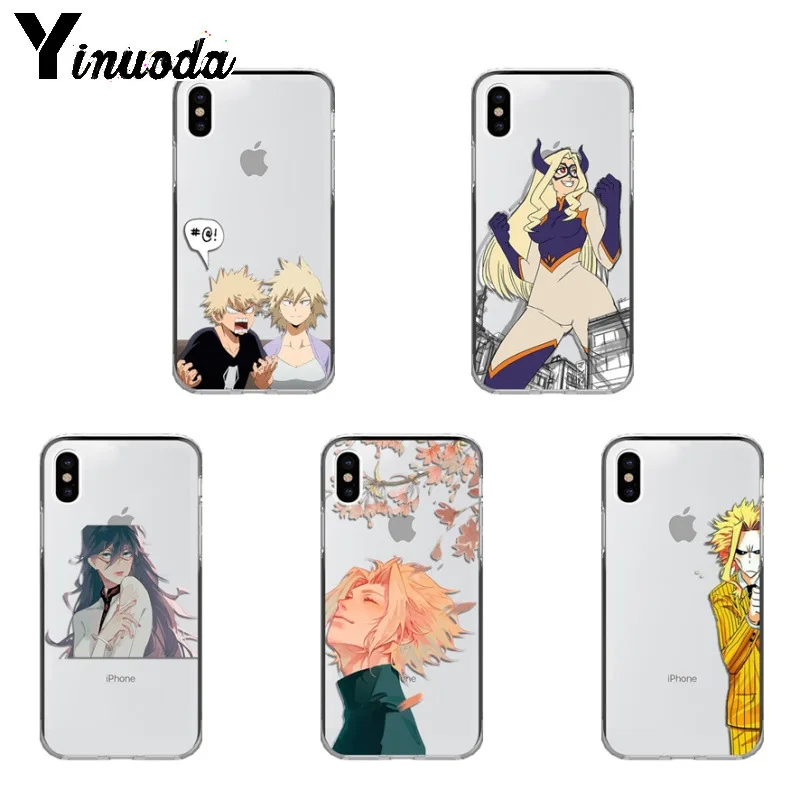 

Yinuoda My Hero Academia TPU Soft Phone Accessories Phone Case for iPhone 8 7 6 6S Plus X Xs Xr XsMax 5 5s SE 5c Coque