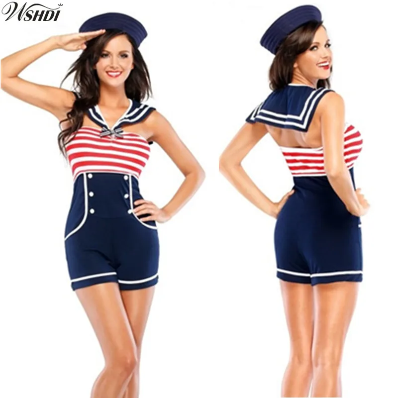 Buy 2019 New Listing Sexy Sailor Costume Women Navy