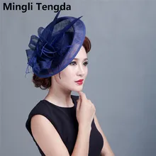 Пряжа свадебные аксессуары для волос шляпа для банкета светская церковная шапка Свадебная шляпа Головной убор Mingli Tengda Bibi Свадебная шляпка