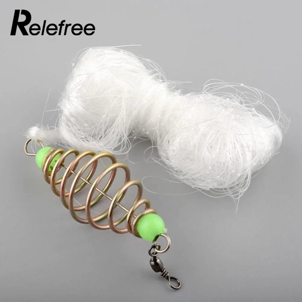 

Relefree Floating Bottom Fishing Mesh Net Explosion Spring Hook Tackle Outdoors