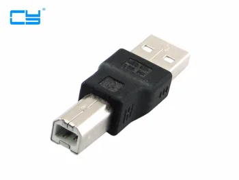 

5pcs USB Female to USB B Male Connector Cable Adapter Computer Printer Scanner USB-B Adapter Converter USB Plug Socket