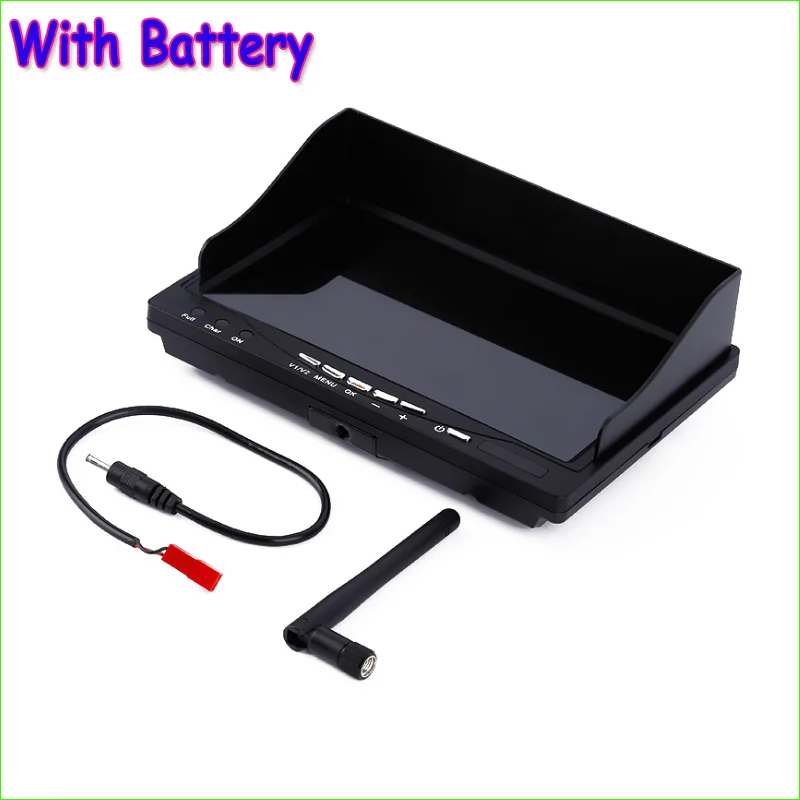 

FPV Aerial 7-inch 5.8G 32 Channel Auto Search Display Monitor with Battery