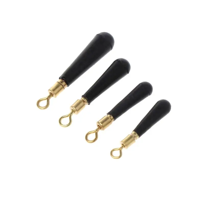 

50 Pcs/Set Fishing Float Bobber Copper Ring Floating Rotation Drift Fleet Quick Tackle Floats Bobbers For Casting Fishing Parts