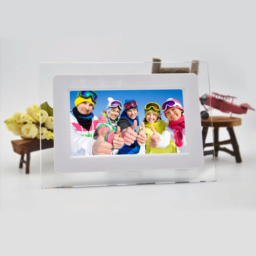 7"inch HD TFT LCD Wide Screen Desktop Digital Photo Frame with Calendar