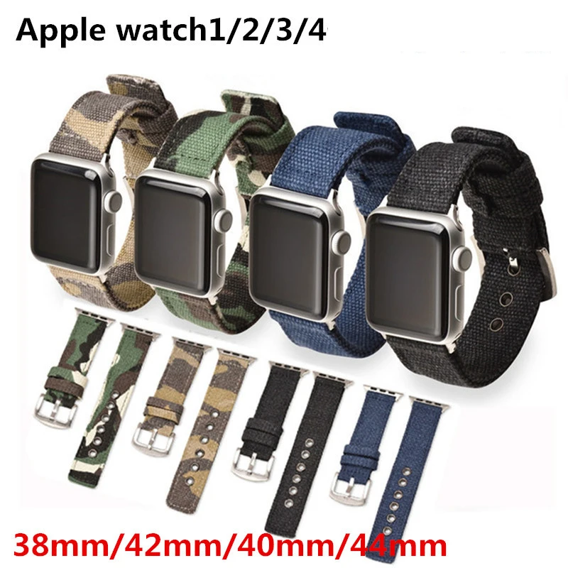 Спортивный нейлоновый ремешок для apple watch 4 44 мм 40 iwatch band 42 38 часов Браслет 3 2 1
