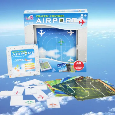 Challenges Improve Kids' Thinking Ability Airport Maze Board Game Smart Montessori Family Party Interactive Toys For Children Challenges Improve Kids' Thinking Ability Airport Maze Board Game Smart Montessori Family Party Interactive Toys For Children