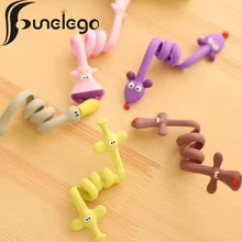Funelego 10 20 Pieces Lot Earphone Wire Protector Cartoon USB Cord Winde Animal Style Organizer D17 Model Data Cables Management Funelego 10 20 Pieces Lot Earphone Wire Protector Cartoon USB Cord Winde Animal Style Organizer D17 Model Data Cables Management
