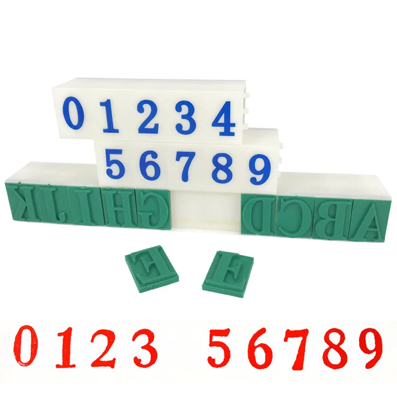 

DIY Paper Work Diary Ablum Wedding Letter Alphabet Stamp Digital Number Symbol Seal Chapter Combination Ink Print
