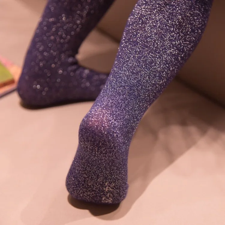 golden tights for baby girl