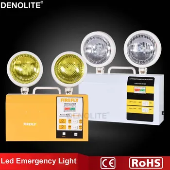 

DENOLITE Backup Double Head 3W Fire Emergency Lighting Duration 90Mins 3Hours 5Hours Led Emergency Light AC110-220V 50/60Hz