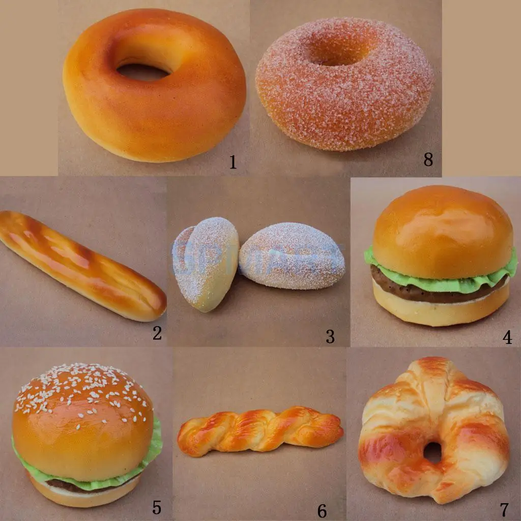 Artificial Realistic Bread Food Imitation Kitchen Pretend Decor Home Ornaments