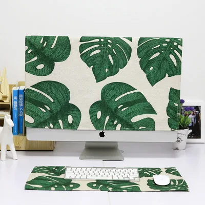 Креативный домашний многоцелевой чехол полотенце хлопок и лен чехол для компьютера креативный дом - Цвет: Monstera