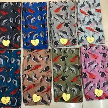 Новейшие Модные Птицы печати шарфы и платки Для женщин Кардиналс печать кардинал хиджаб Обёрточная бумага животного шарф глушитель