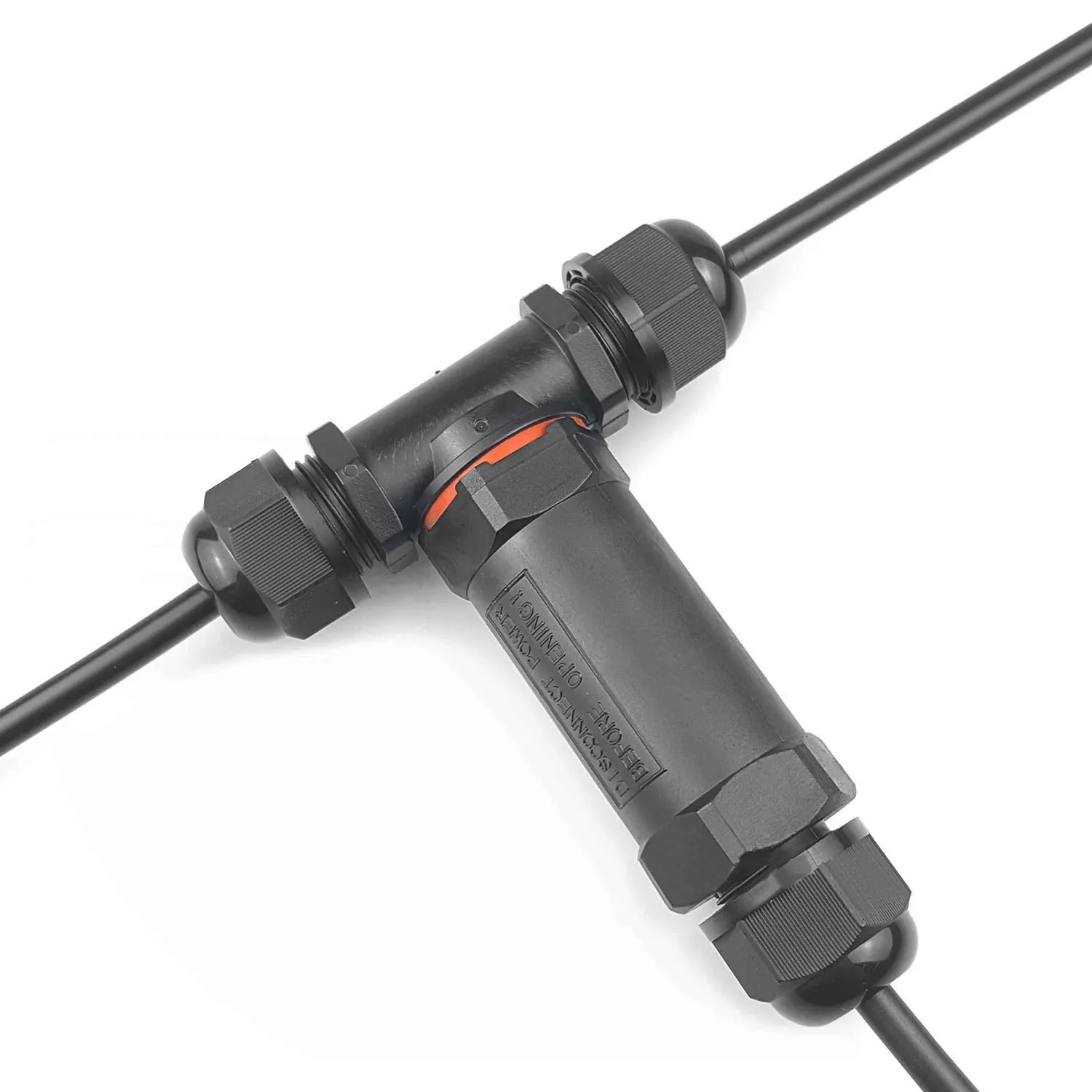 IP68 Waterproof connector T Shape Junction Box Connector 3 Pin 450V Cable Wire Sleeve for earth Ø 1.0-2.5 mm² | Обустройство дома