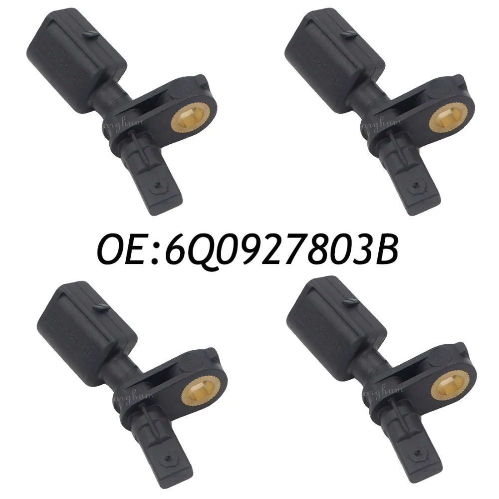 4PCS 6Q0927803B Front Left ABS Wheel Speed Sensor For Audi VW Polo