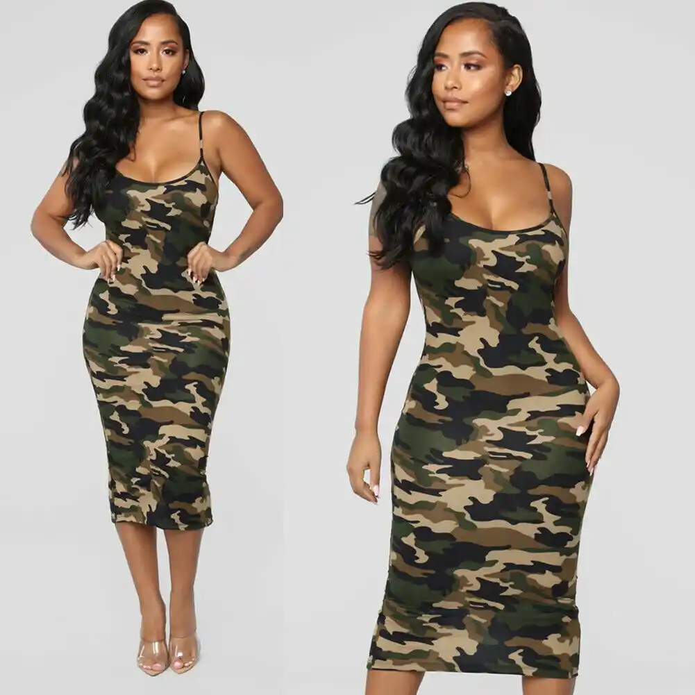 camouflage casual dresses