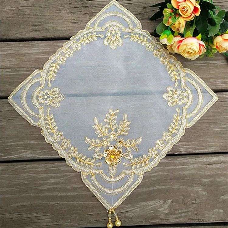 

New Flower Thin Cover Table Cloth Square Tablecloth Lace Table Cover Wedding Christmas Decoration tafelkleed manteles obrus E01