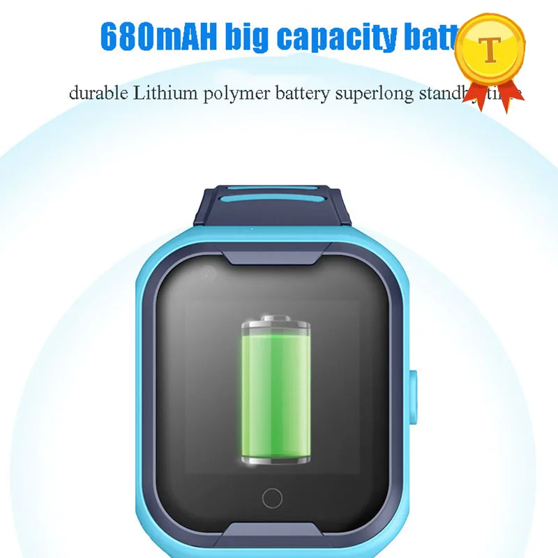 

high quality internatinal 4g wifi gps watch One key SOS GPS smart watch kids phone 4G waterproof IP67 with big battery for ios