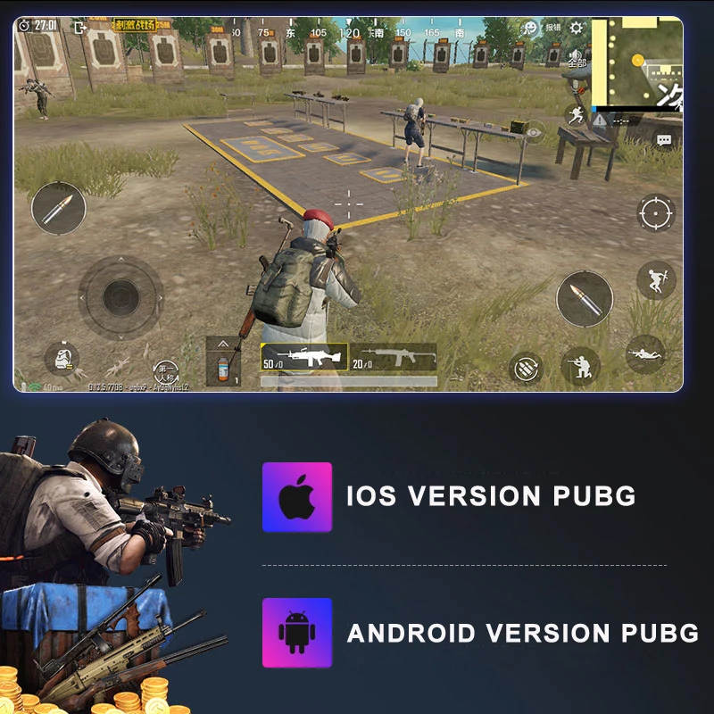  MOCUTE 057 Bluetooth 4.0 Gamepad PUBG Controller For ios Android Phone TV Tablet Wireless Bluetooth