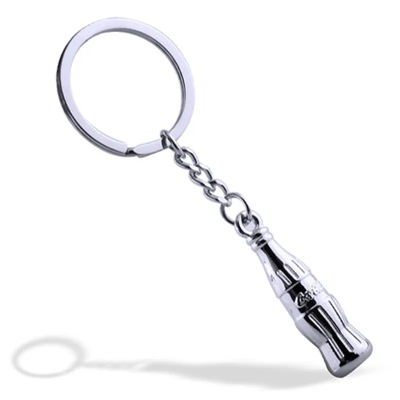 

2018 trendy unisex metal keychain cola keychain Coca-Cola key chain personalized fashion accessories