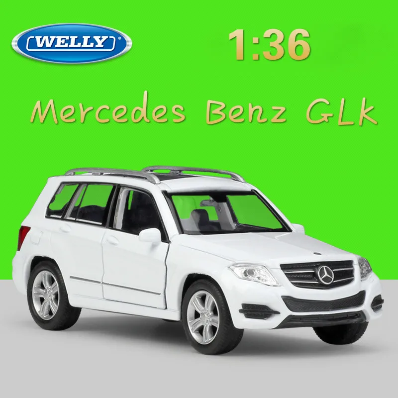 WELLY 1:36, металлическая модель, игрушечный автомобиль Mercedes Benz GLK, классический литой автомобиль из сплава, коллекция игрушек для детей