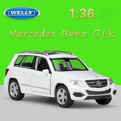 WELLY 1:36 Высокая моделирования металла модель игрушечный автомобиль Mercedes Benz GLK классический сплав литья под давлением отступить игрушечн