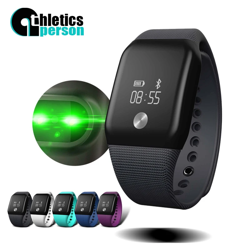 Athletics Person V18 New font b Smart b font Bracelet Blood Oxygen and Pressure Wristband Heart
