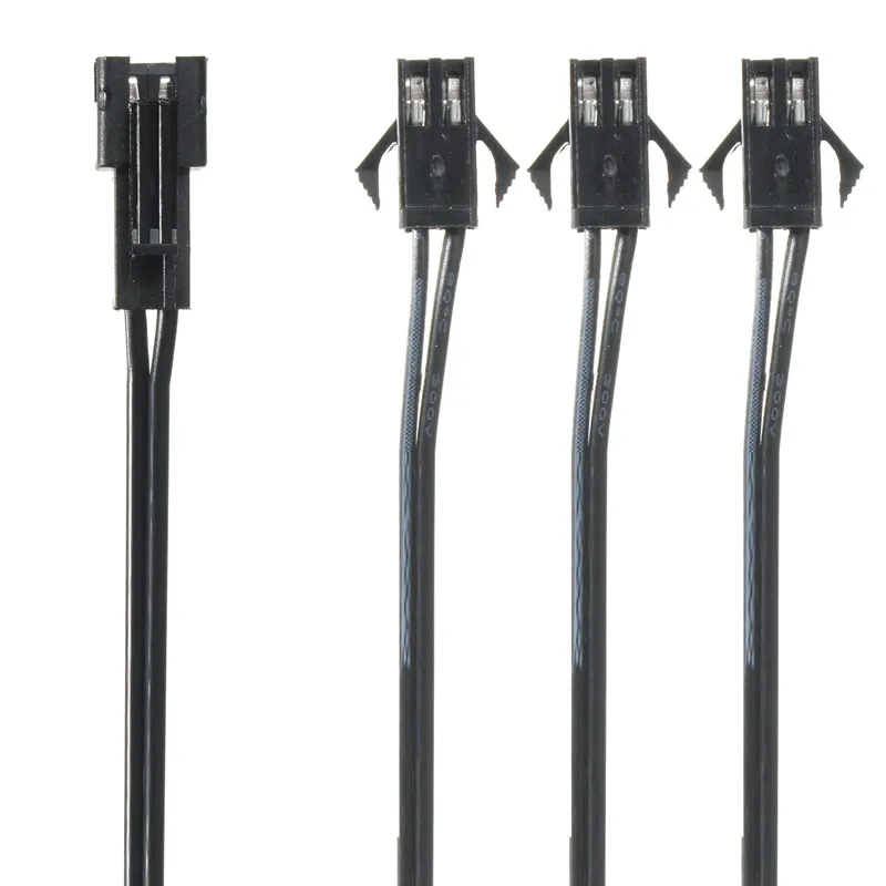 Лучшая Акция 3 способа в 1 сплиттер кабель для EL провода трубки неоновый светильник полосы соединенный с инвертором черный