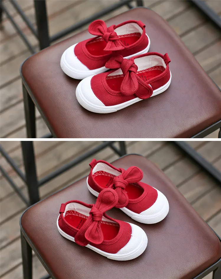 children's shoes for adults New Children Shoes Girls Canvas Shoes Fashion Bowknot Comfortable Kids Casual Shoes Sneakers Toddler Girls Princess Shoes 21-35 children's shoes for high arches