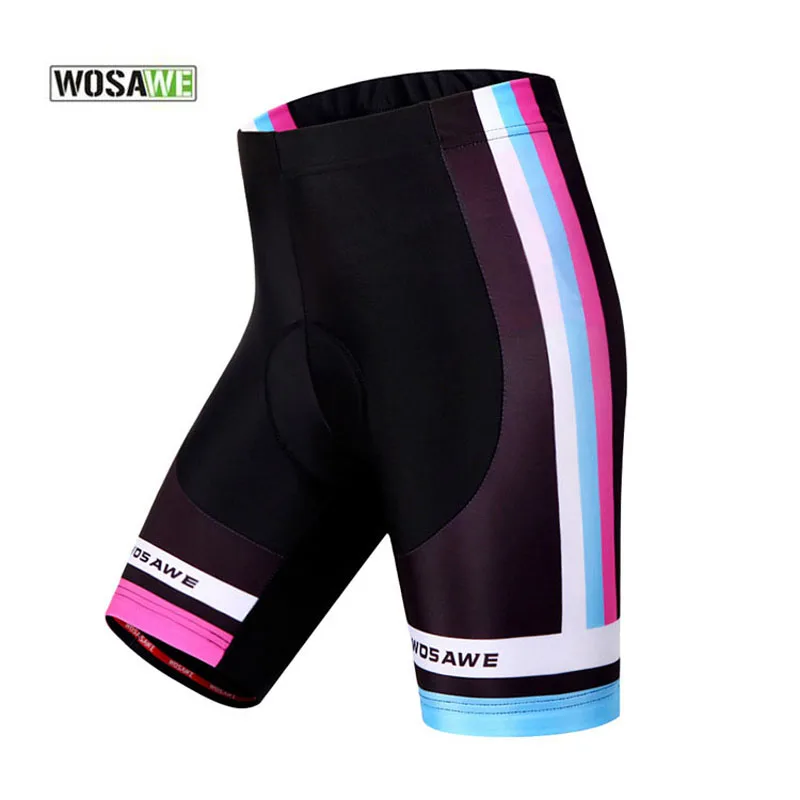 WOSAWE Black Breathable & Quick Dry Cycling Shorts Women Mtb Shorts