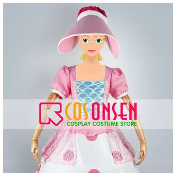 

COSPLAYONSEN Toy Story Bo Peep Cosplay Costume Pink Dress