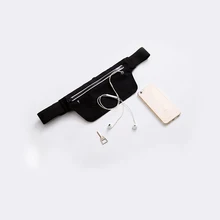 Yesello 2 слоя на молнии груди мешок плеча Водонепроницаемый ремень поясная сумка на молнии Пакет