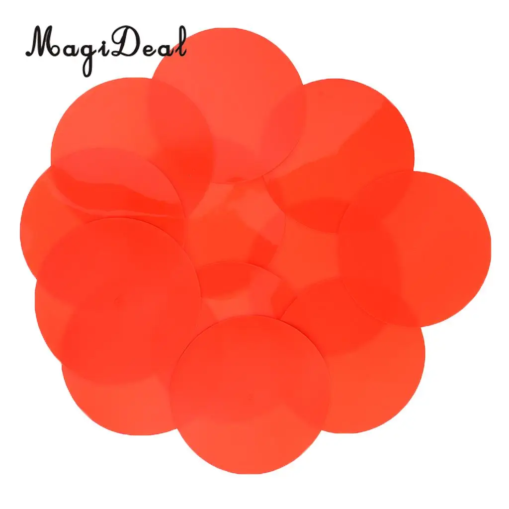MagiDeal 12 Pieces Durable PVC Sports Spot Markers for Training and Drills - Choice of Colors