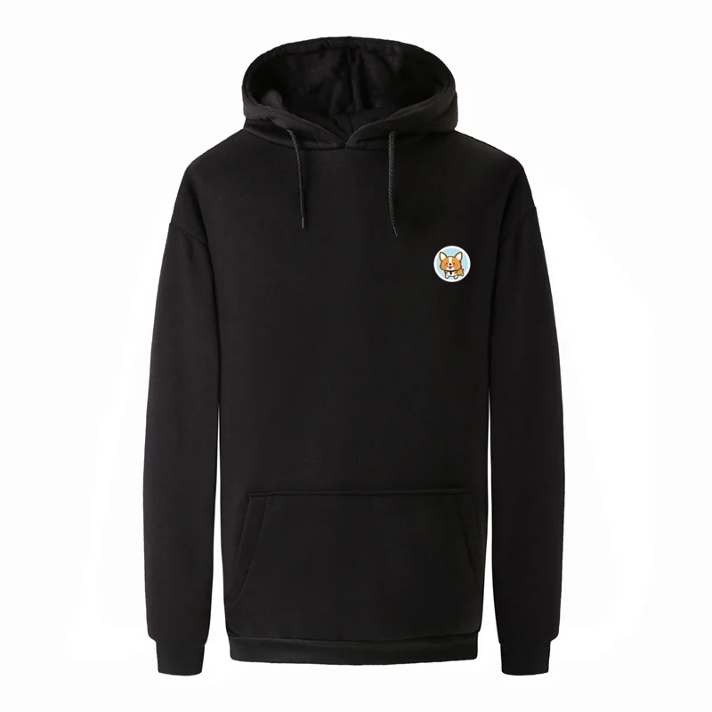 Fashion Men Hoody Fleece Hoodies Corgi Hoodie Id Rather Be Home With My Corgi Dog Jacket Casual Funny Sweatshirt Men's Clothing