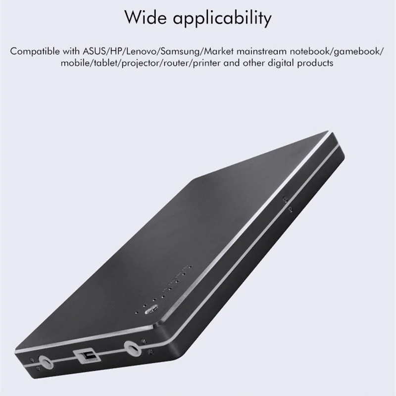 

power bank 30000mah 4A/ DC 12V 16V 19v notebook power mobile power USB port external battery charger for laptops tablets xiaomi
